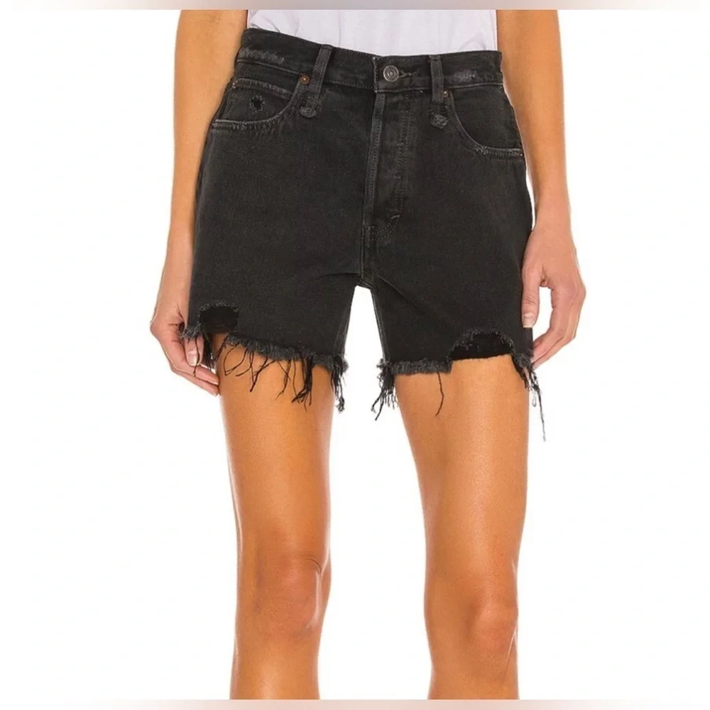 NWT Free People x We The Free Makai Cutoff Black Denim Shorts